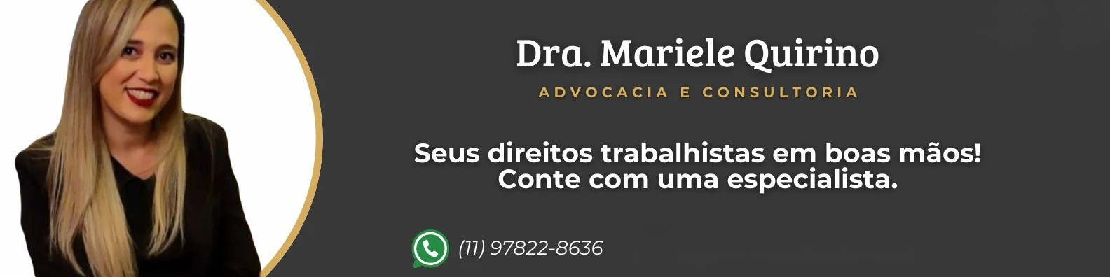 Dra. Mariele Quirino - Advogada Trabalhista